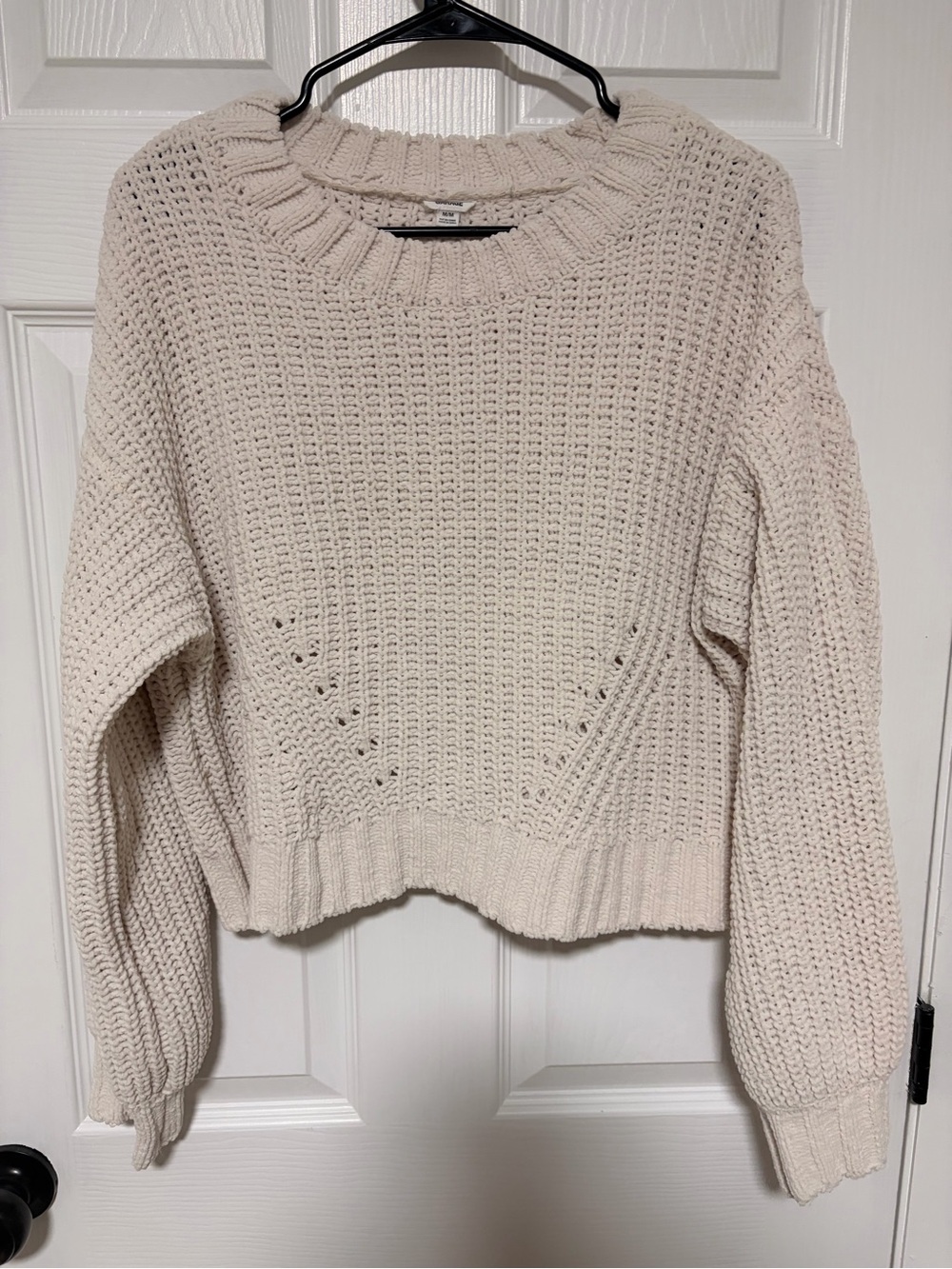 Garage Women's Cream Chunky Knit Sweater
